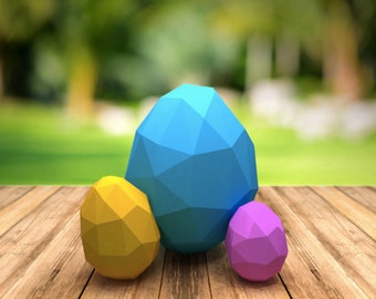 Papercraft Egg, papercraft, papercraft 3d, PDF, DIY, gift, low poly papercraft, papercraft pdf, diy papercraft, 3d pdf, 3d paper