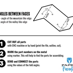 Pitbull metal welding DIY low poly 3d model, dxf pattern, pitbull svg pdf, digital pattern, metal sculpture, 3d pdf, cnc laser cut, weld kit image 9