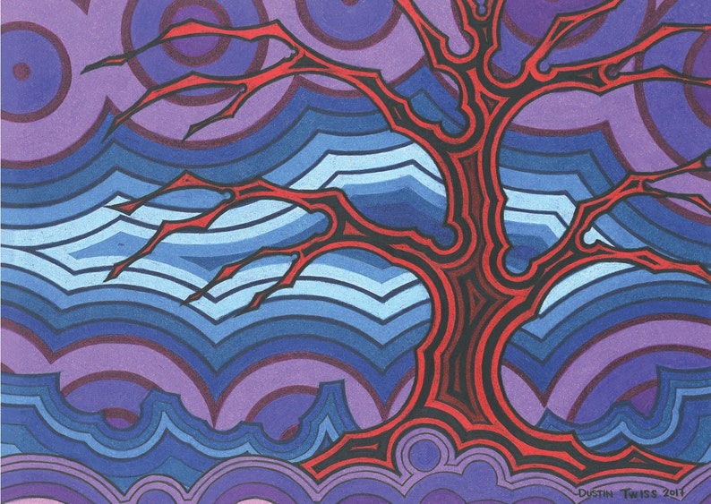 Agate to depict scenes of the Lakota. Oglala Lakota Sioux Tribe 3 Last of Winter Note Card by Native American artist Dustin Twiss