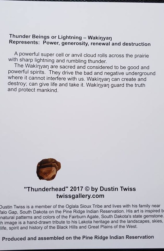 Oglala Lakota Sioux Tribe Agate to depict scenes of the Lakota. 3 Last of Winter Note Card by