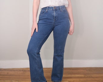 Signature Levi Strauss Denim/ At Waist Bootcut Levis/ Mid-rise Flare Blue Jeans/ 28" Waist