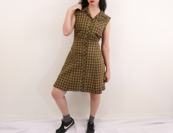 1950's Day Dress/1950's Cotton Dress/1950's Summer