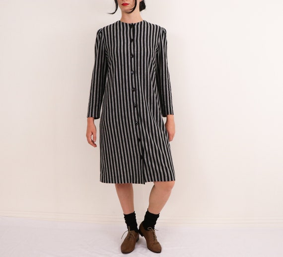 1980's Beetlejuice Dress/1980's Striped Dress/1980