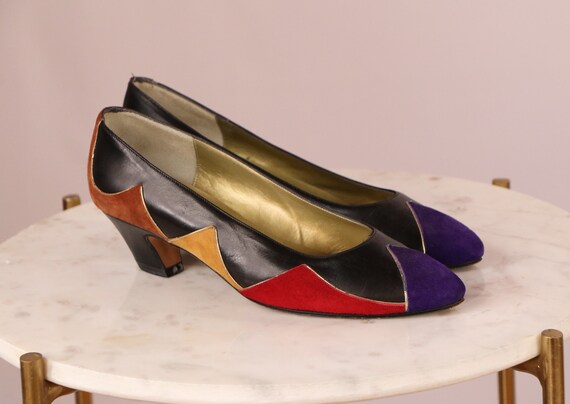 Color Block Shoes/1980's Color Block Shoes/1980's