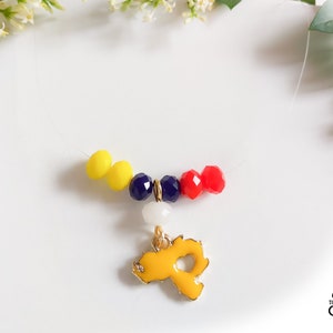 Collier flottant Venezuela - collier carte du Venezuela - décolleté invisible - collier fil de nylon du Venezuela - collier Fantasma Venezuela