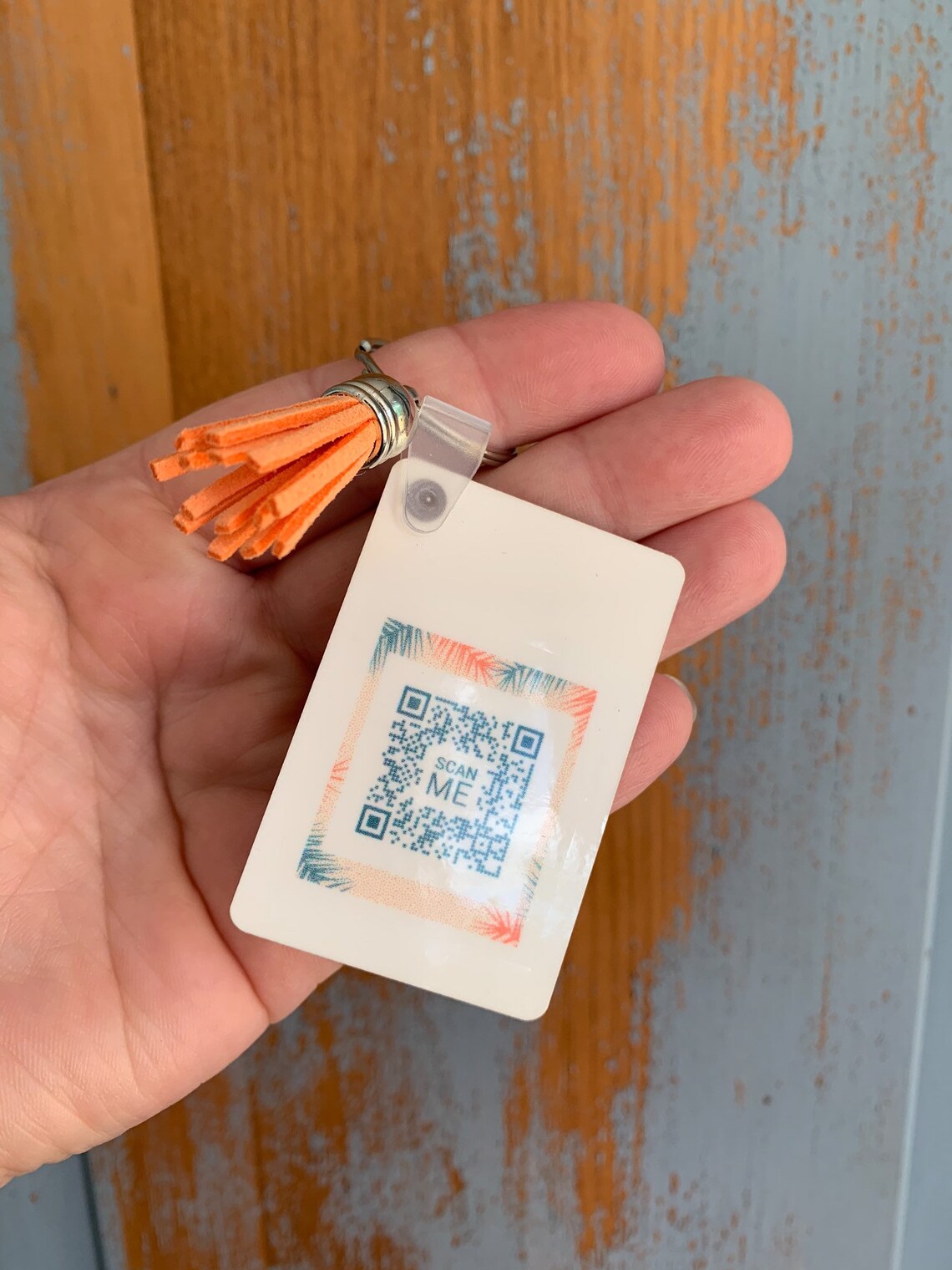 Scan QR Code Customizable Keychain Scan Keychain Business Etsy