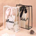 Personalized Clear Gift Bag: Bridesmaid, Bachelorette Party Favor