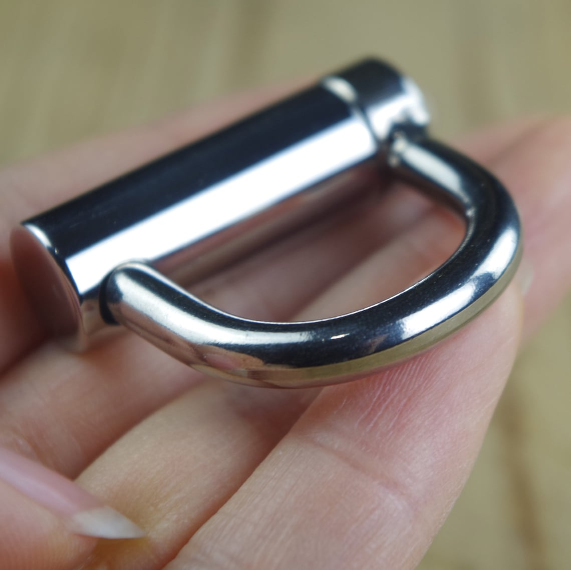 Steel PA Lock Chastity Device Prince Albert Piercing Male Etsy