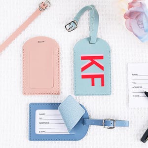Personalised Leather Luggage Tag,Travel Tag,Bridesmaid Gift,Bachelorette Gifts,Traveler Gift,Graduation Gift,Wedding Favors,Best Friend Gift