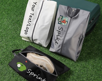 Personalized Golf Shoe Bag: Water-Resistant Polyester Cleat Bag