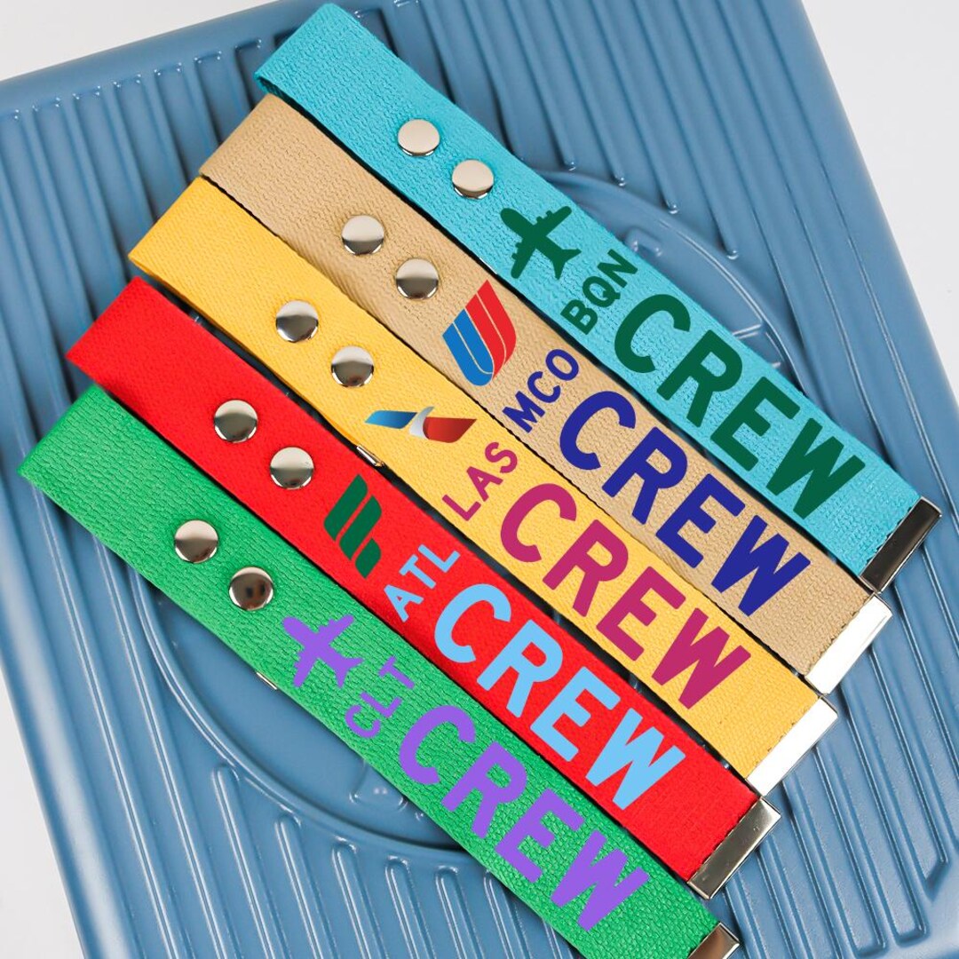 Personalized CREW Luggage Tags,base Code|jet Tag for Flight Attendants ...