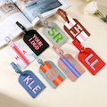 Personalized Leather Luggage Tag,Personalized Monogram Luggage Tag,Girls Trip,Wedding Favor,Travel Accessories,Bachelorette Party product logo