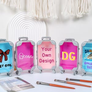 Personalized Mini Suitcase,Travel Portable Hangover Organizer,Girls Trip Gift,Bridesmaid Gift,Ideal For Party Favor,Bachelorette Party