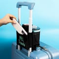 Personalized Suitcase Cup Holder: Foldable Travel Accessory product logo