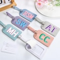 Personalized Leather Luggage Tag,Personalized Monogram Luggage Tag,Girls Trip,Wedding Favor,Travel Accessories,Bachelorette Party product logo