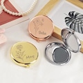 Personalized Compact Mirror with Birth Flower,Collapsible Mirror,Bridesmaid Proposal,Engraved Pocket Mirror,Birthday Gifts,Custom Name Gifts product logo