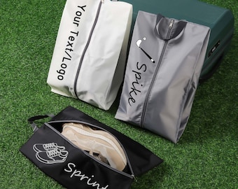 Personalized Travel Shoe Bag: Water-Resistant Sports & Golf Shoe Case