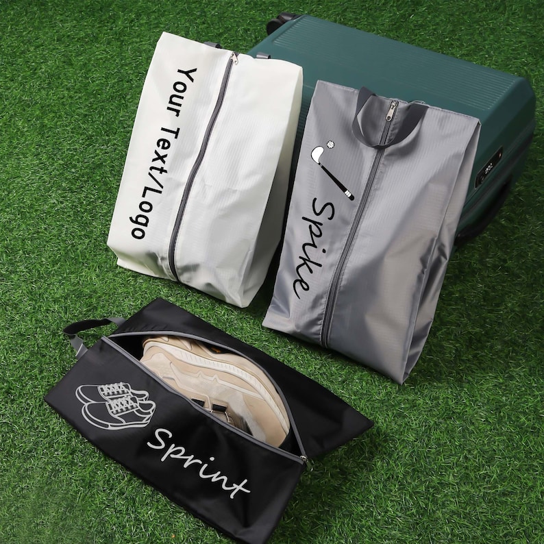 Personalized Travel Shoe Bag: Water-Resistant Sports & Golf Shoe Case image 1