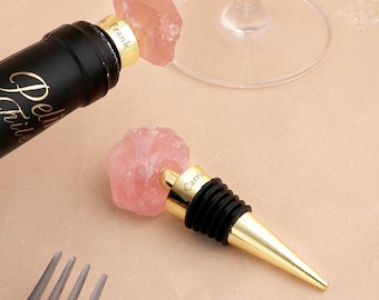 Personlig flaskpropp, anpassad vinpropp för förlovning, graverad flaskpropp för bröllop, jubileumspresent, förlovningspresent, bröllopspresent