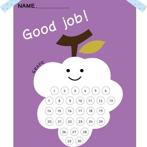 Printable Reward Chart for kids- Good parenting solution- Chore Chart for kids- Responsibility Chart