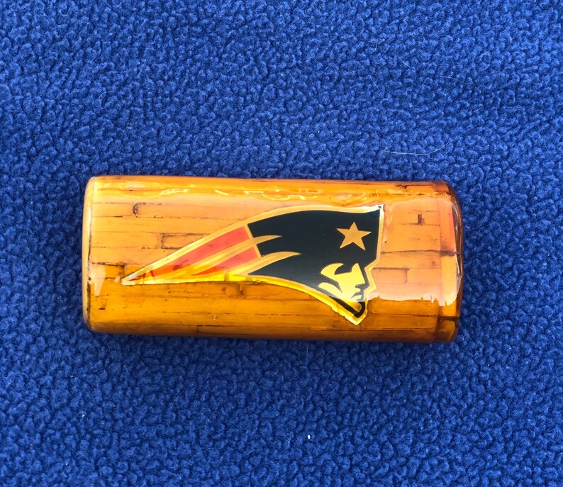 Patriots wooden BIC lighter case