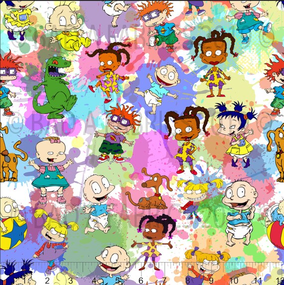 90s Cartoon Fabric Character Fabric 