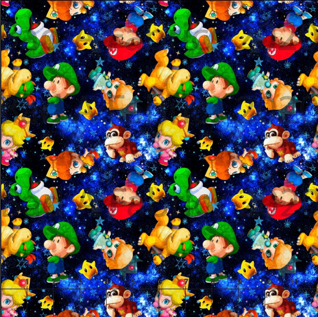 Video Game Party Custom Printed Fabric Available in 16 | Etsy
