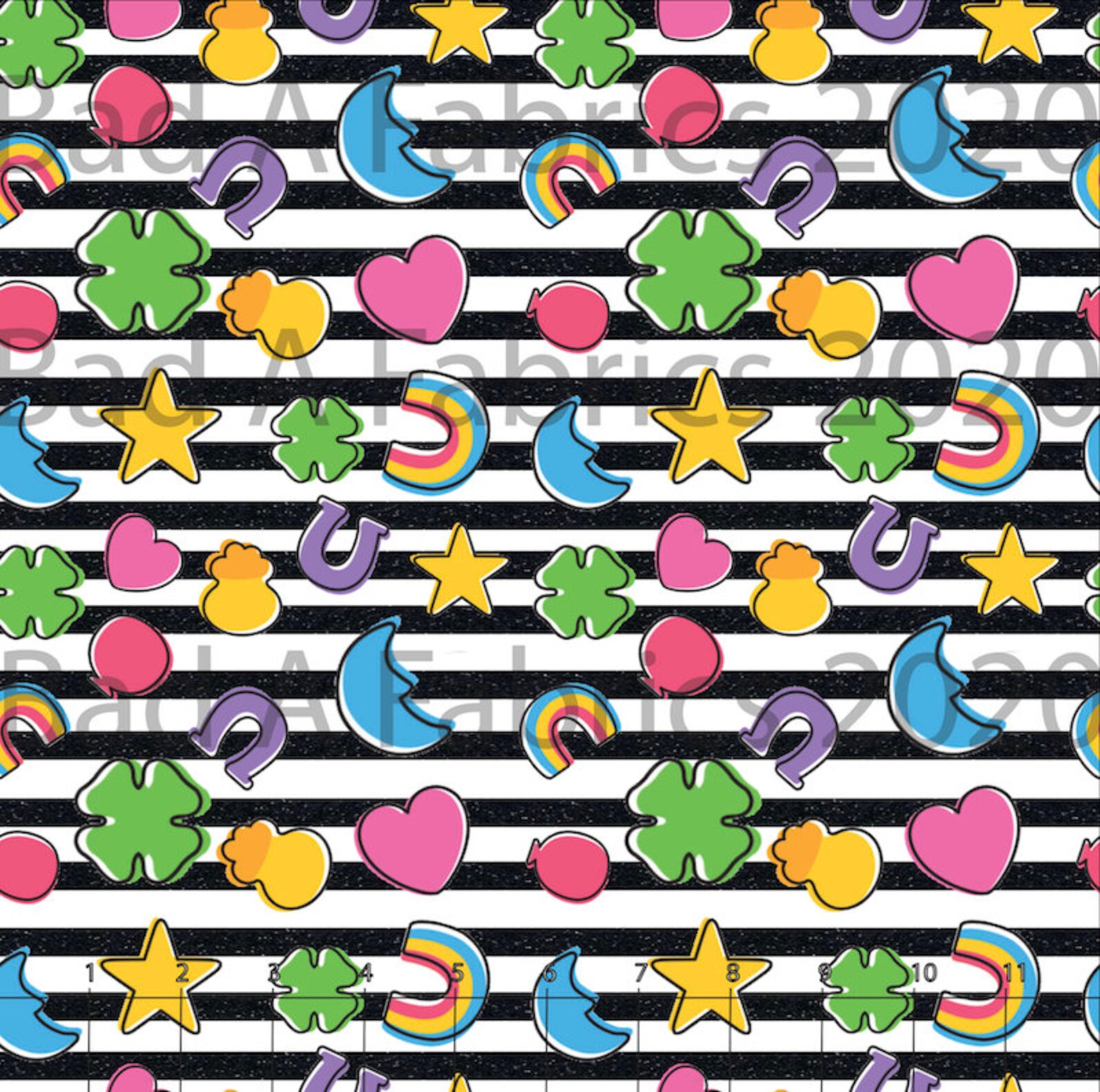 Lucky Charms Fabric Cotton stretch Jersey Knit Spring Etsy