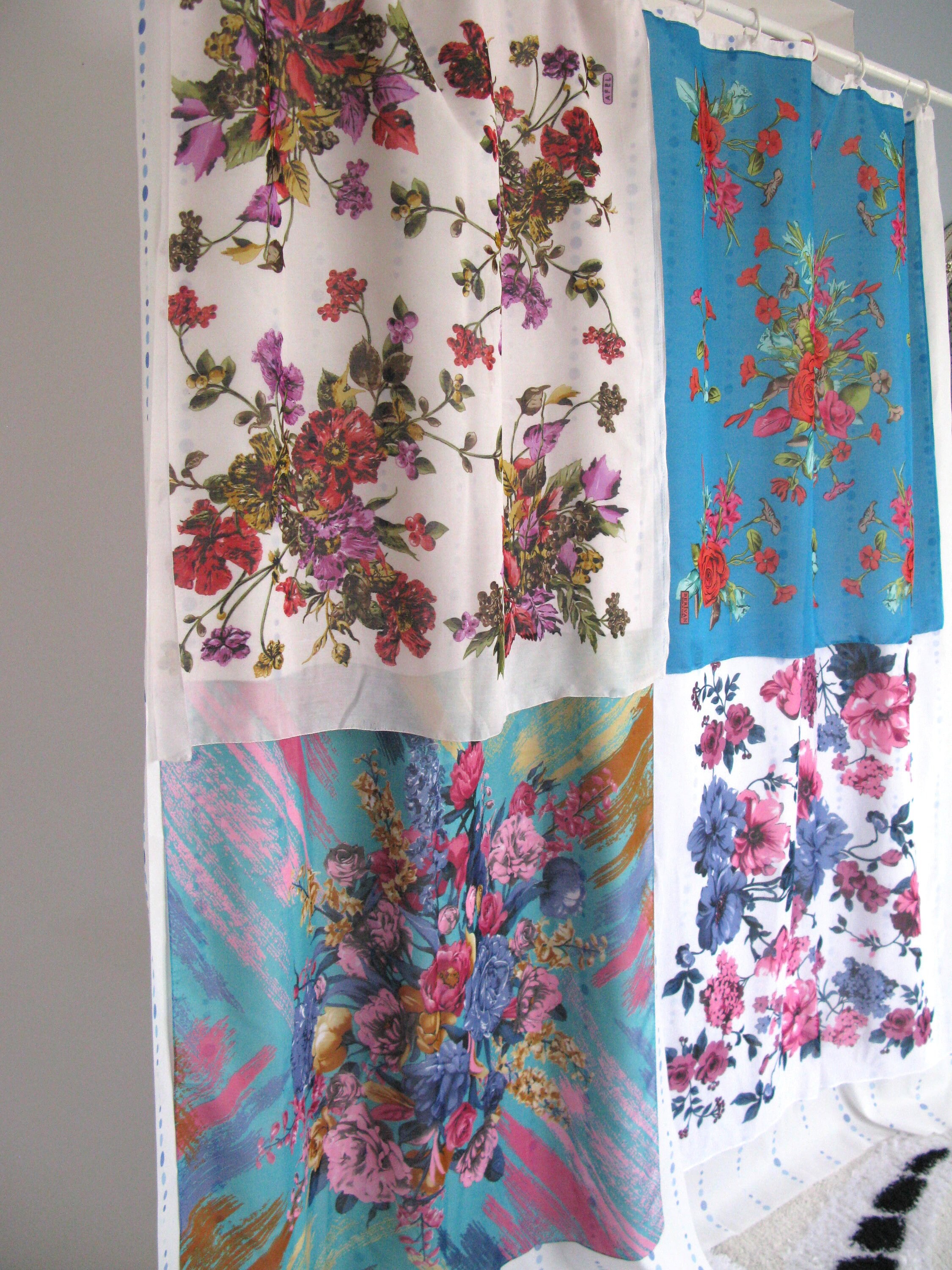 Fantastic Boho Shower Curtains Flowered/flower Shower - Etsy