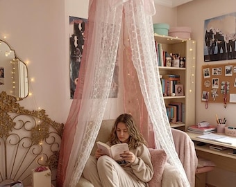 Girls' room decor canopy,Shabby chic canopy/Romantic Canopy/bed canopy/armchair canopy/Wedding Canopy/gift for her daughter