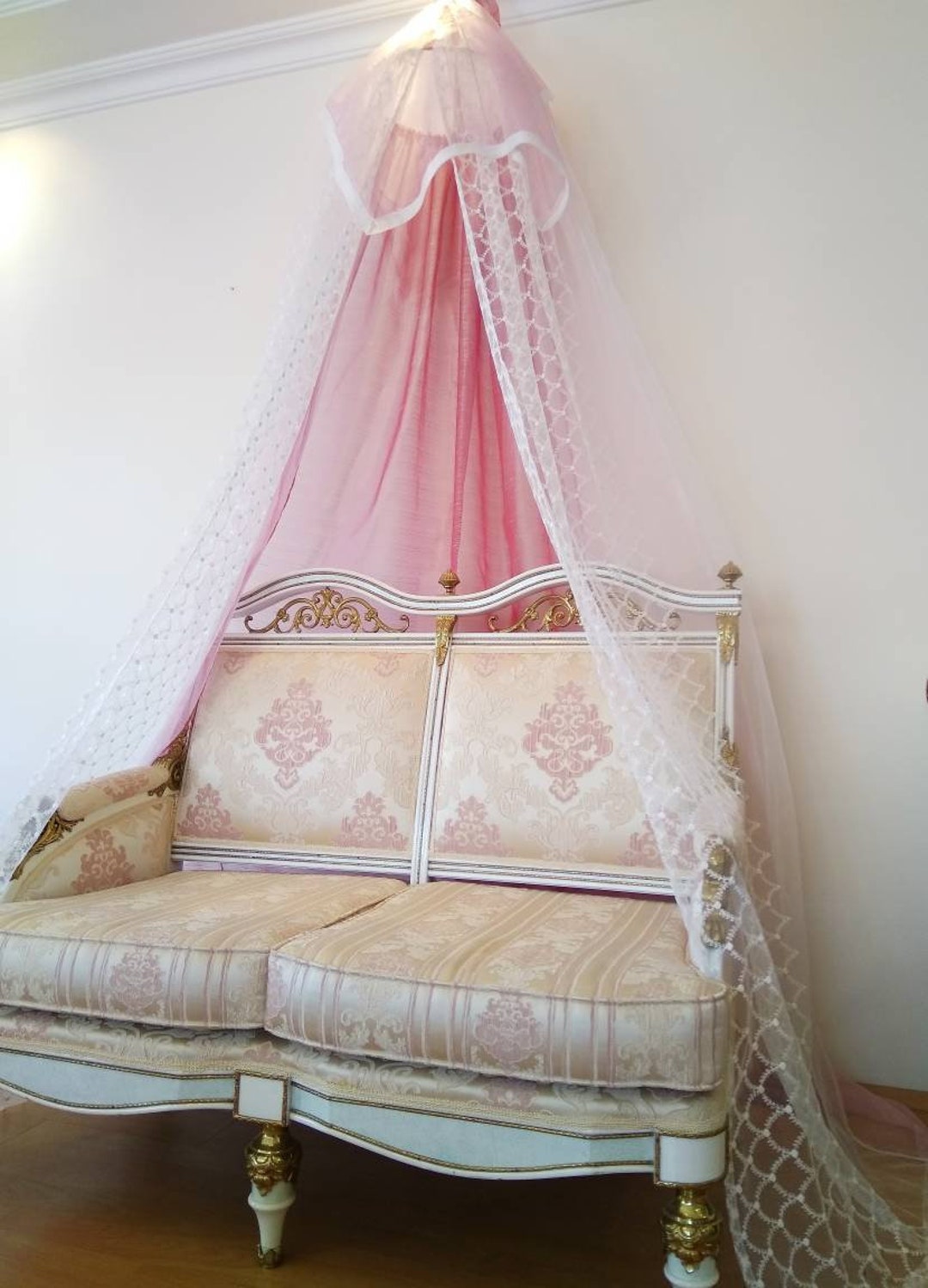 Shabby Chic Canopy/romantic Canopy/bed Canopy/armchair Etsy