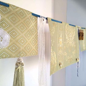 Royal - Boho garland / green banner / wall decor / wall hanging/ dining room decor/ bedroom decor