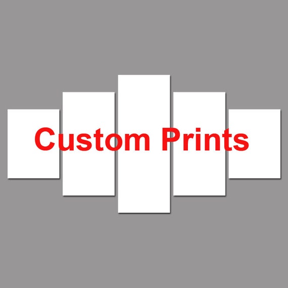 Custom Prints 5 Panels Canvas Painting HD Multi Panels Canvas Etsy