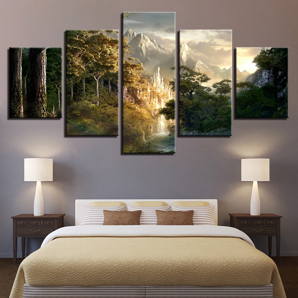 Nature Forest View 5 Panels Canva Art Multi Panels Canvas - Etsy