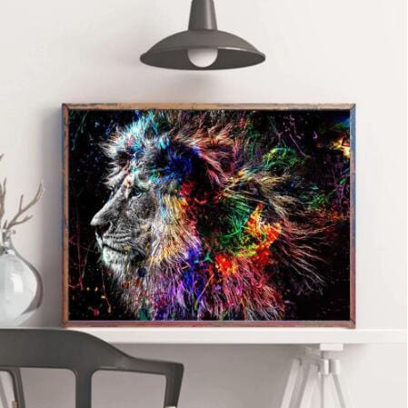 DIY Wolf Diamond Painting by Number Kits 5D Round Full Drill Art Picture  for Adults Kids Home Room Wall Decor Suppllies Tools - AliExpress