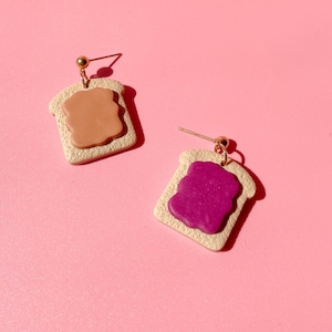 Peanut Butter and Jelly Earrings
