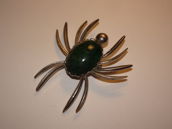 Vintage spider brooch best sale pin