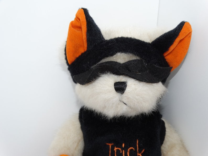 Vintage HUGFUN Cute Teddy Bear Black Cat Outfit Plush Stuffed Etsy