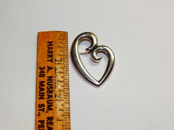 Vintage James Avery Mother's Love Heart Brooch, P… - image 3