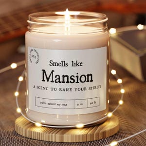 Haunted Mansion inspired Scented Candle, 9oz - Magical Home Fragrance, Ghostly Vibe - Halloween Decor, Disney Lover Gift, Spooky