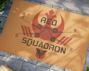 Star Wars Red Squadron Doormat: Eco-Friendly Coir Welcome Mat