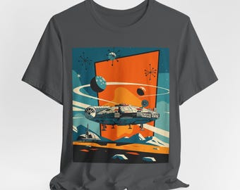 Retro Star Wars Graphic-tröja: Unisex sci-fi-tröja