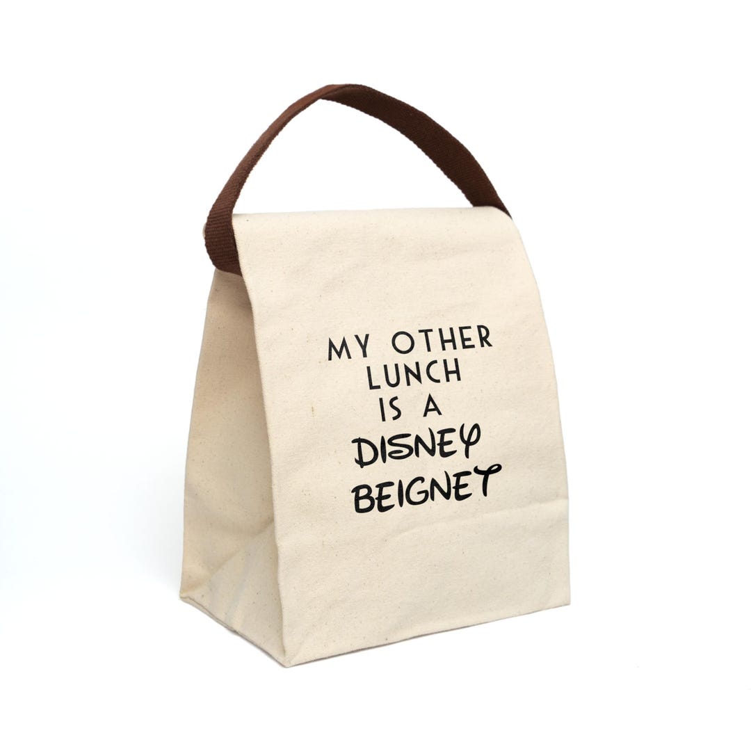 Disney Beignet Lunch Bag Tote, Canvas Lunch Bag, Insulated Lunch Box ...