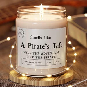 Scented Candle, Pirates of the Caribbean Attraction Inspired, Disney Soy Candle, 9oz, Gift for Disney Fans, Disneyland Home Decor, Unique