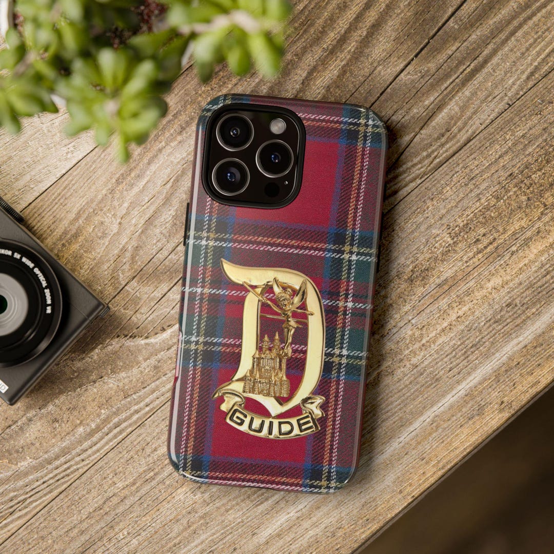 Disney Plaid VIP Tour Guide Tough Phone Case - Disneyland Fan Gift - Etsy