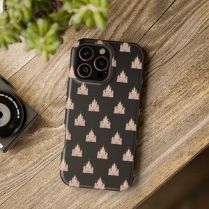 Black Magnet, Disneyland Castle Tough Case, Phone Cover, Protective Case, Disney Lover Gift, Magical Phone Accessory