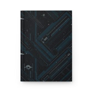 Matte Hardcover Journal, Star Wars Dark Side Themed Notebook, Diary, Planner, Gift for Sci-Fi Fans