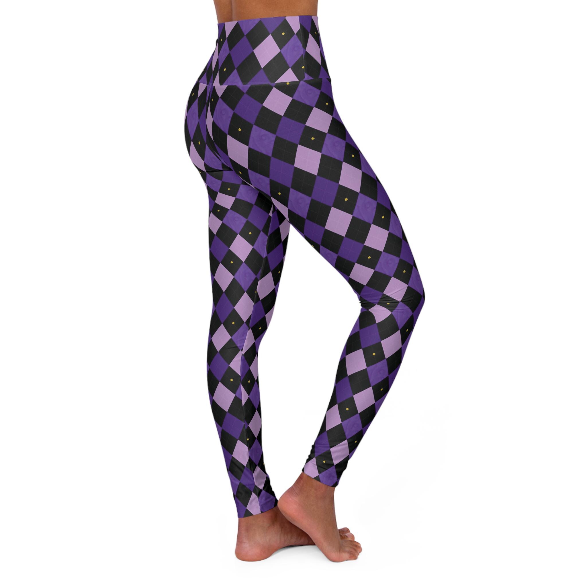 Harlequin Leggings: High Waisted Yoga Pants, Villain Cosplay - Etsy