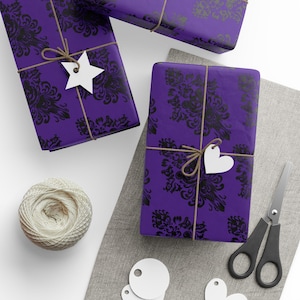 Disney World Haunted Mansion Halloween Wrapping Paper, Spooky Wallpaper Pattern Gift Wrap, Mickey Mouse Holiday Decor, Disney Fan Gift Wrap
