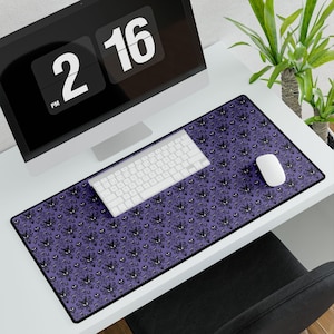 Haunted Mansion Desk Pad | Disneyland Wallpaper Desk Mat, Spooky Decor, Disney Fan Office Accessory, Vibrant Colors, Large & Durable